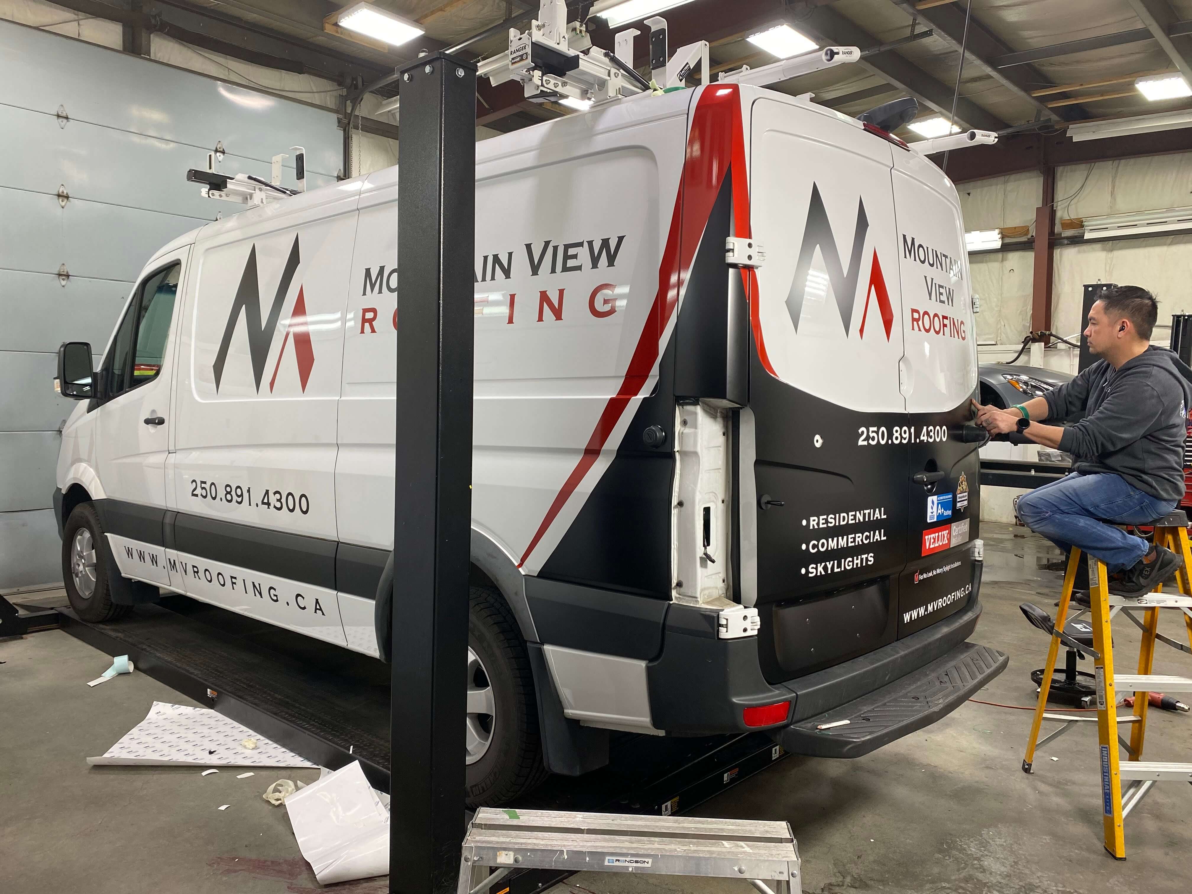 vehicle wrap installation